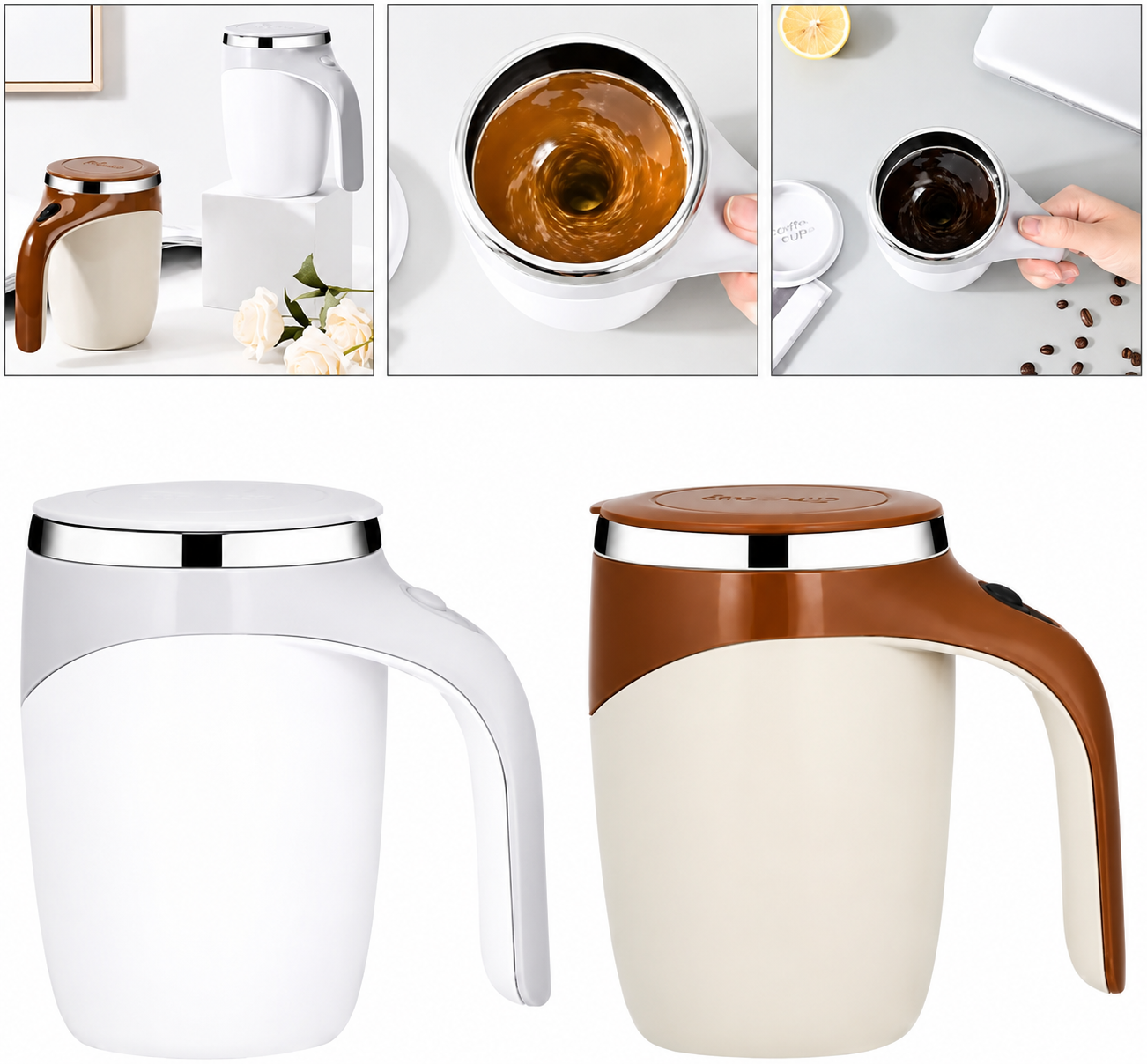Taza mug mezclador pro - Mezcla tus bebidas en segundos